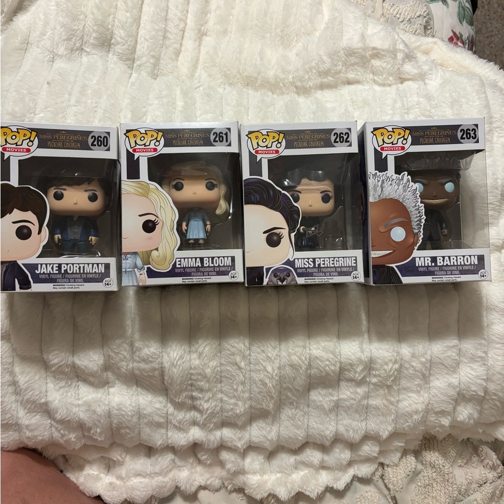 Funko Pop Miss Peregrine's Home Collection - Blue and Black Series Set of 4 New
